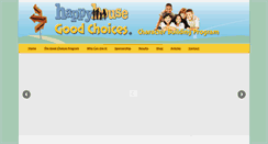Desktop Screenshot of goodchoicesprogram.org